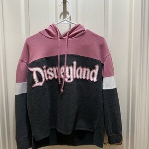 Disney Pink, Black and White Colorblock Hoodie Sweater